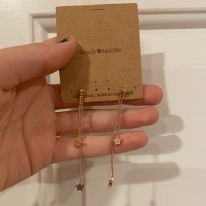 Brandy melville star dangle Earrings